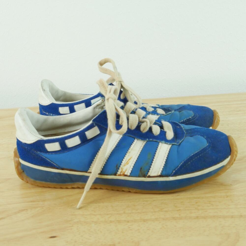 JC Penney Three Stripe‎ Sneakers Vintage 80s Lace Up Shoes COLLECTOR DISPLAY 6B